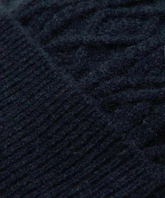 Bonnet en maille torsadée garçon vue2 - GEMO (ENFANT) - GEMO