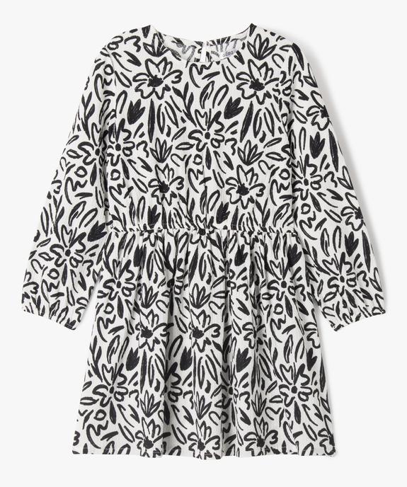 Robe manches longues à motifs fleuris fille - GEMO (ENFANT) Robe manches longues à motifs fleuris fille vue1 - GEMO (ENFANT) - GEMO