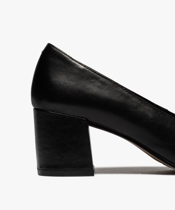 Escarpins femme à talon carré en cuir uni – Pierre Cardin vue6 - PIERRE CARDIN D - GEMO