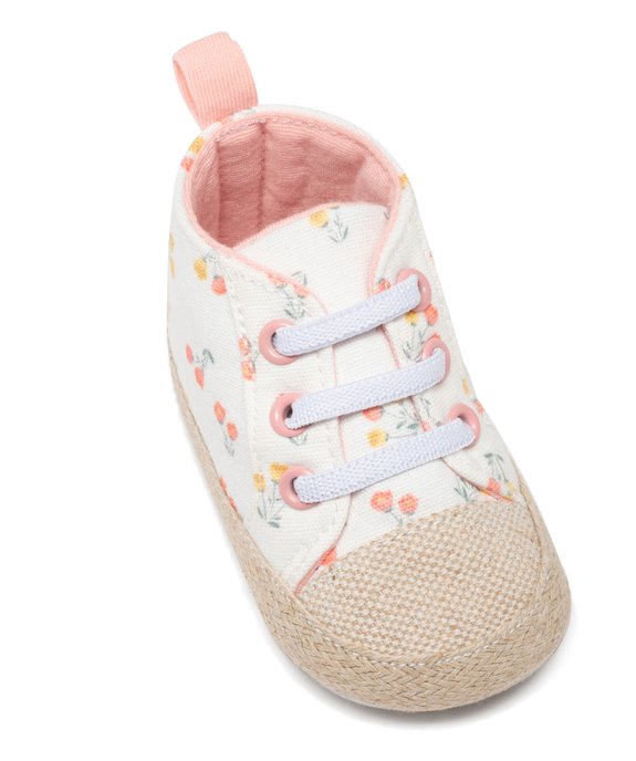 Chaussons de naissance bébé fille à motif fleuri bohème vue5 - GEMO 4G BEBE - GEMO
