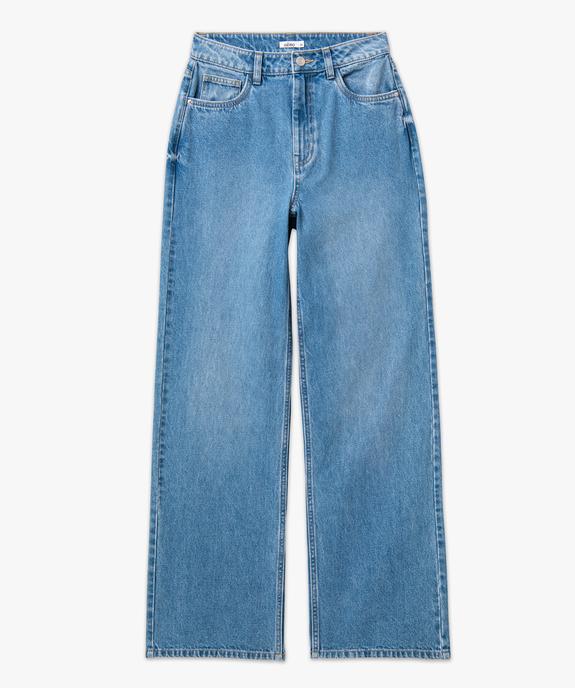Jean wide leg taille haute femme vue4 - GEMO 4G FEMME - GEMO