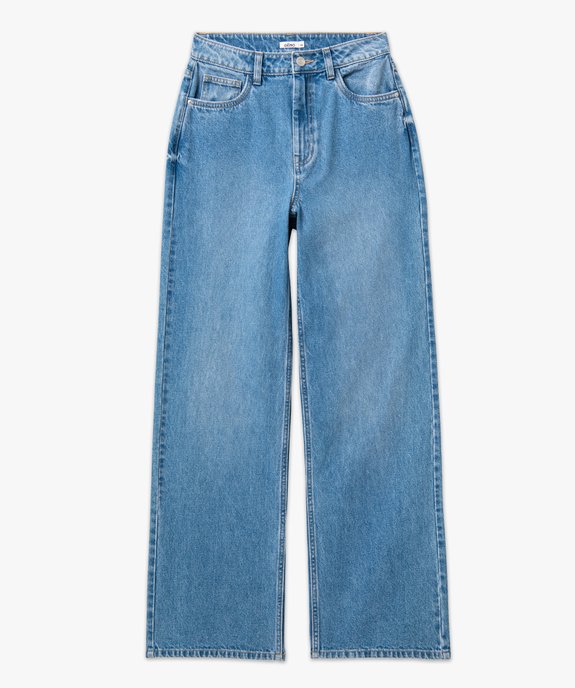 Jean wide leg taille haute femme vue4 - GEMO 4G FEMME - GEMO