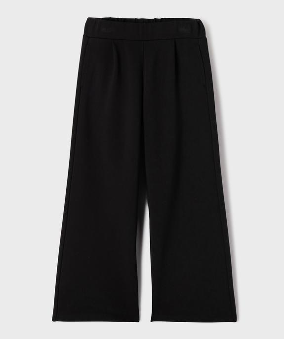Pantalon large en maille épaisse et extensible fille vue1 - GEMO (ENFANT) - GEMO