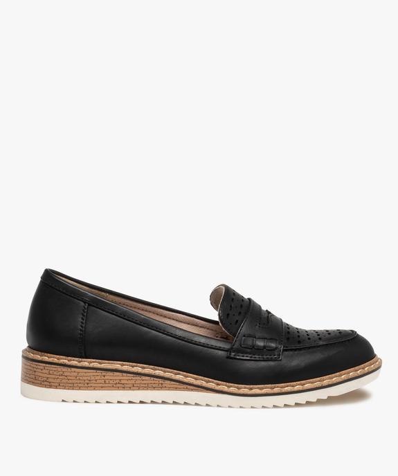 Mocassins femme unis à semelle crantée - GEMO 4G FEMME Mocassins femme unis à semelle crantée vue1 - GEMO 4G FEMME - GEMO
