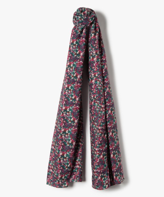 Foulard femme à motifs fleuris vue1 - GEMO (ACCESS) - GEMO