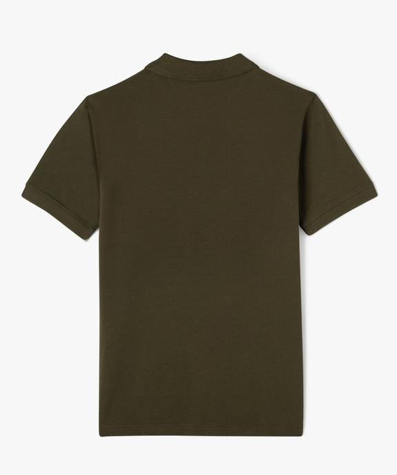 Polo à manches courtes en maille piquée garçon vue3 - GEMO (JUNIOR) - GEMO