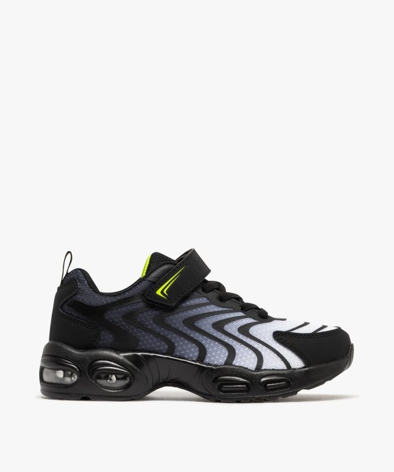 Baskets basses en mesh respirant et scratch garçon vue2 - 5 MILES - GEMO