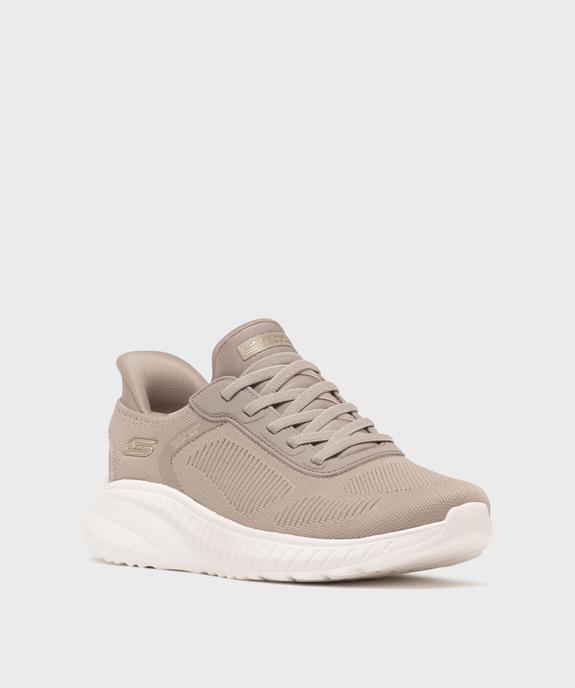 Baskets en toile faciles à enfiler femme - Skechers vue2 - SKECHERS - GEMO