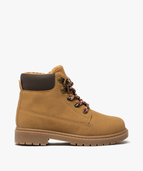 Boots garçon à col rembourré et semelle crantée vue1 - GEMO (ENFANT) - GEMO