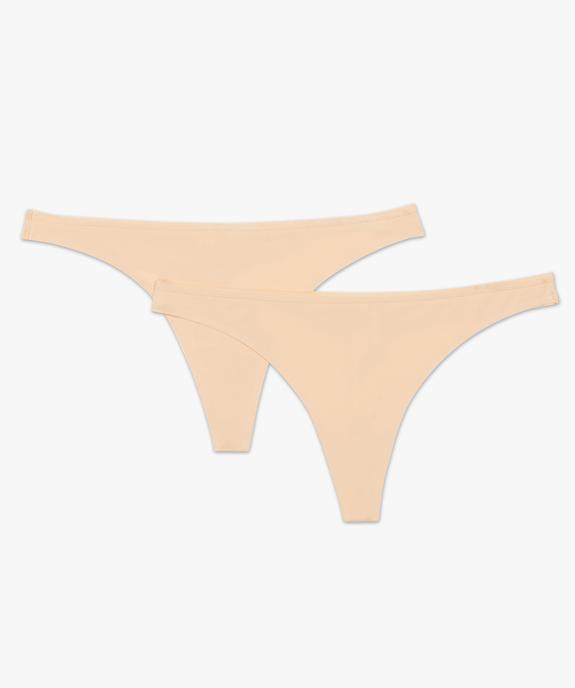 Lot de 2 strings en microfibre vue1 - GEMO(HOMWR FEM) - GEMO