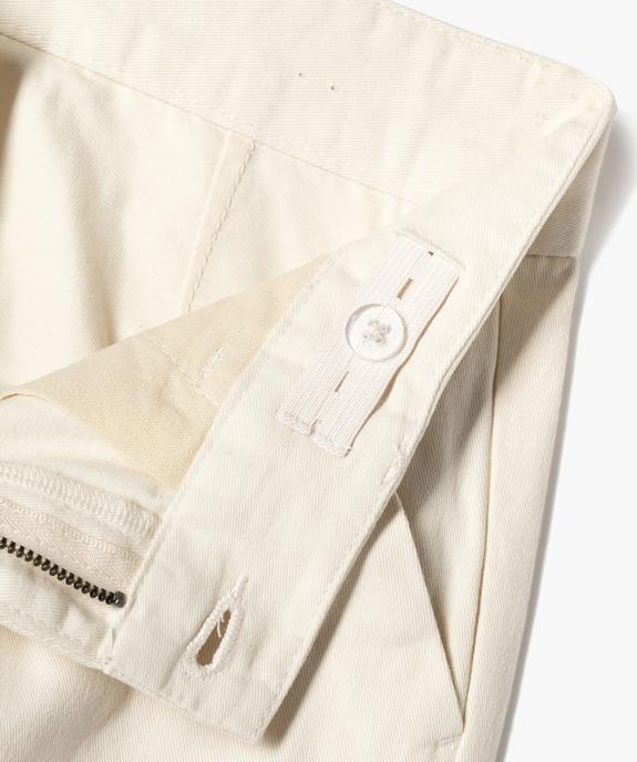 Bermuda coupe chino regular en toile de coton garçon vue2 - GEMO 4G GARCON - GEMO