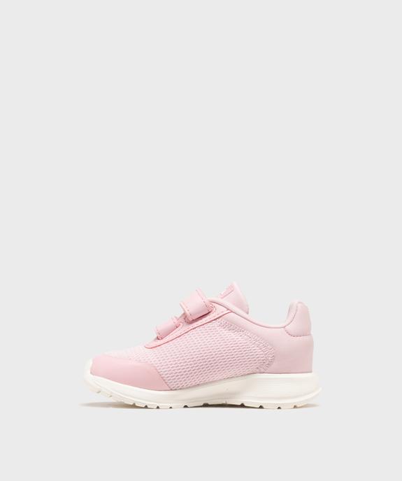 Baskets à scratchs en textile bébé fille - Adidas vue3 - ADIDAS - GEMO