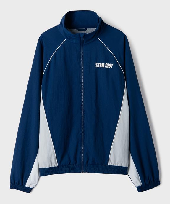 Sweat zippé à col montant et manches raglan garçon vue1 - GEMO (JUNIOR) - GEMO