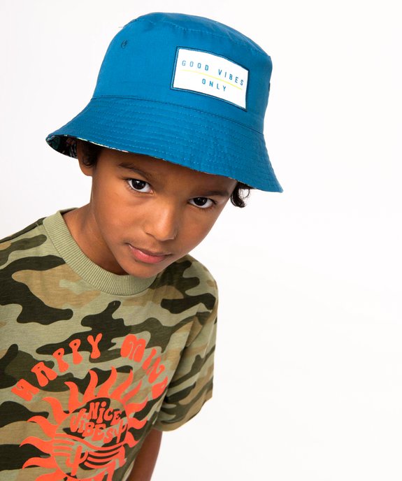 Chapeau bob réversible garçon vue1 - GEMO (ENFANT) - GEMO