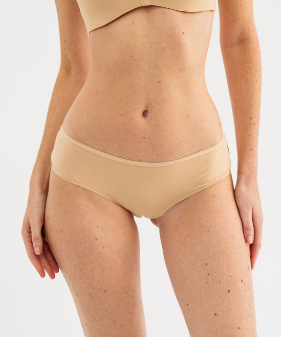 Shorties unis en microfibre femme (lot de 2) vue9 - GEMO 4G FEMME - GEMO