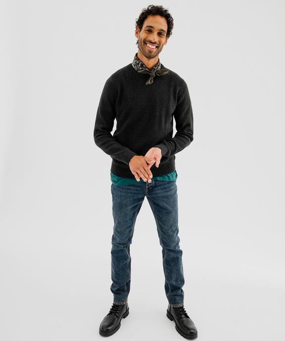 Pantalon slim stretch 5 poches homme vue8 - GEMO 4G HOMME - GEMO