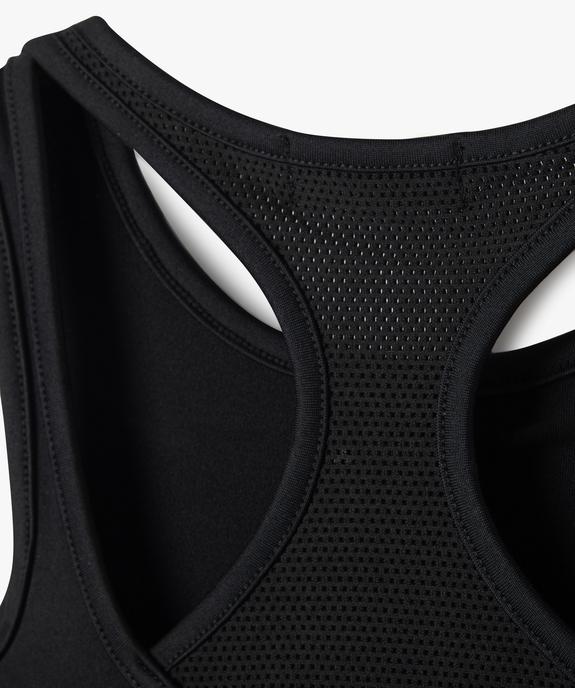 Débardeur de sport court à dos fantaisie fille vue2 - GEMO 4G FILLE - GEMO