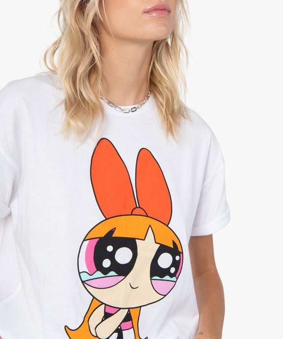 Tee-shirt femme à manches courtes avec motif XXL– Powerpuff Girls vue2 - POWERPUFF GIRLS - GEMO