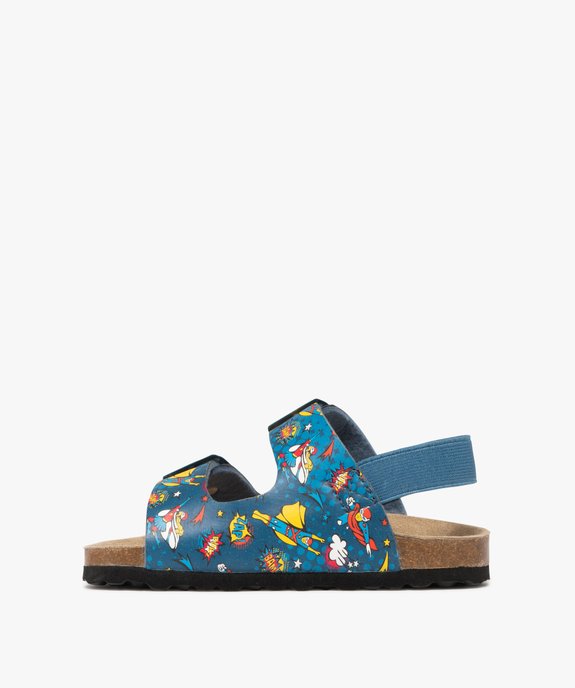 Sandales garçon super-héros à bride talon élastique vue3 - GEMO (ENFANT) - GEMO
