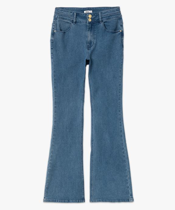 Jean Bootcut taille haute effet push-up femme vue4 - GEMO 4G FEMME - GEMO
