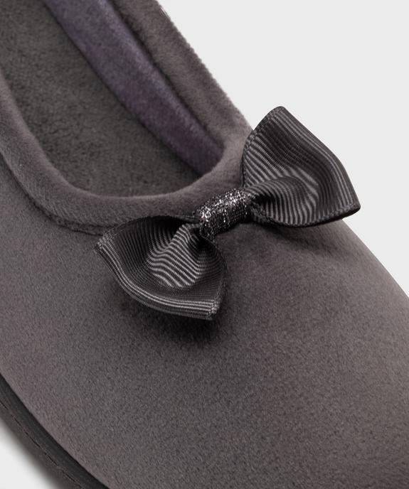 Chaussons ballerines à talon compensé femme - Isotoner vue6 - ISOTONER - GEMO