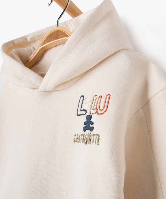 Sweat à capuche dos imprimé bébé garçon - LuluCastagnette vue2 - LULUCASTAGNETTE - GEMO