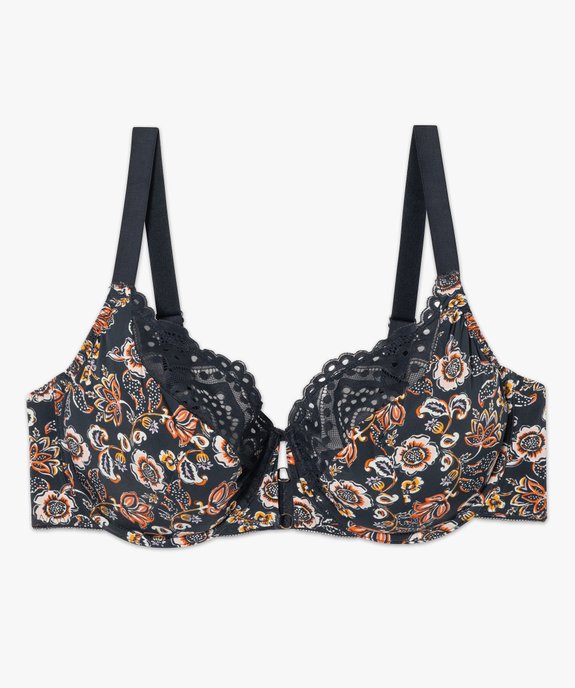 Soutien-gorge femme grande taille à motifs fleuris  vue4 - GEMO(HOMWR FEM) - GEMO