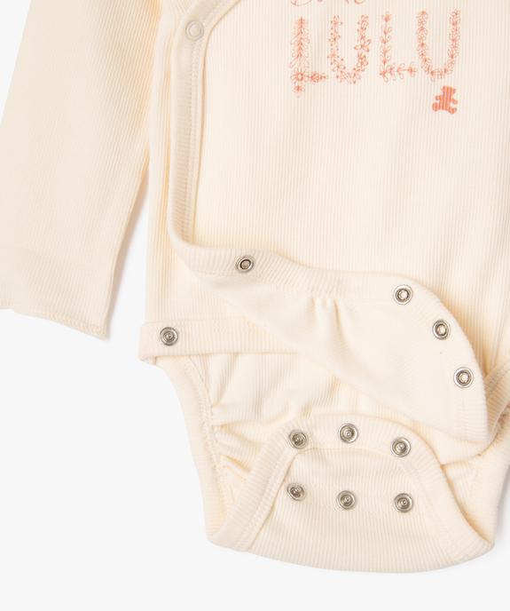Ensemble naissance évolutif 3 pièces bébé fille - LuluCastagnette  vue3 - LULUCASTAGNETTE - GEMO