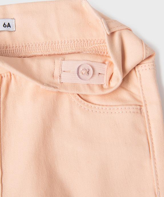 Pantalon slim fille avec taille ajustable vue2 - GEMO (ENFANT) - GEMO