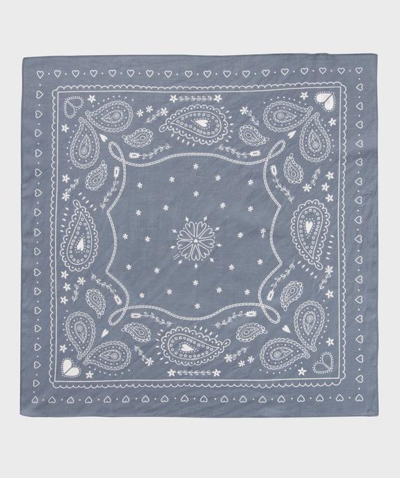 Foulard carré en coton imprimé femme vue1 - GEMO (ACCESS) - GEMO