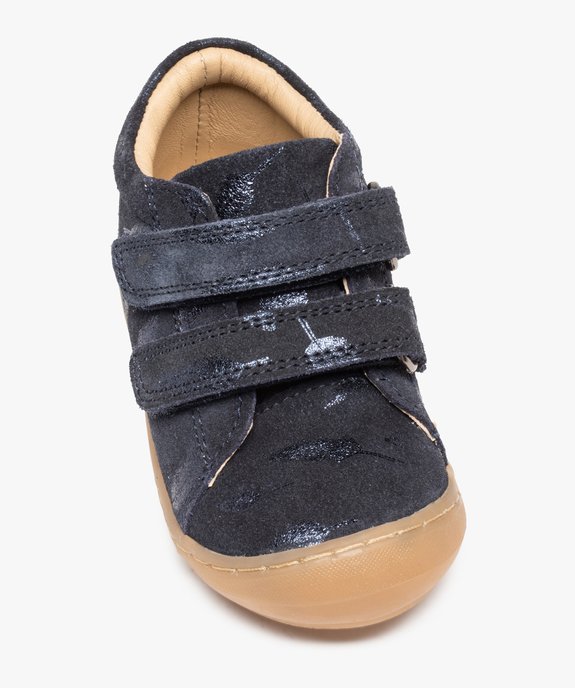 Chaussures bébé fille en cuir à scratch détails vernis – NA! vue5 - NA! - GEMO