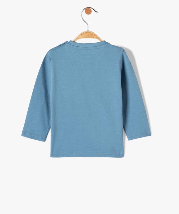 Tee-shirt bébé garçon à manches longues avec message vue4 - GEMO 4G BEBE - GEMO
