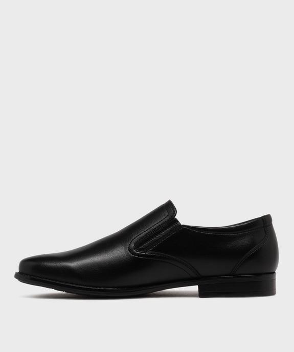 Derbies slip-on en cuir imitation lisse homme - Mario Baldano vue3 - MARIO BALDANO - GEMO