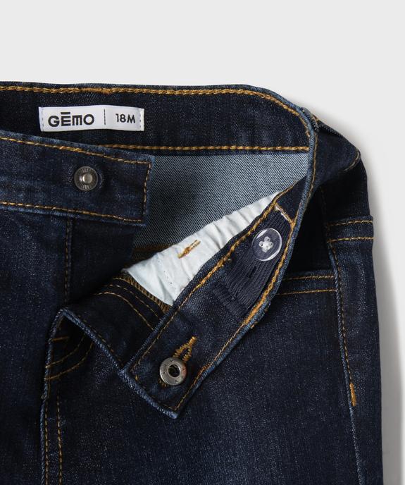 Jean straight bébé garçon vue2 - GEMO 4G BEBE - GEMO