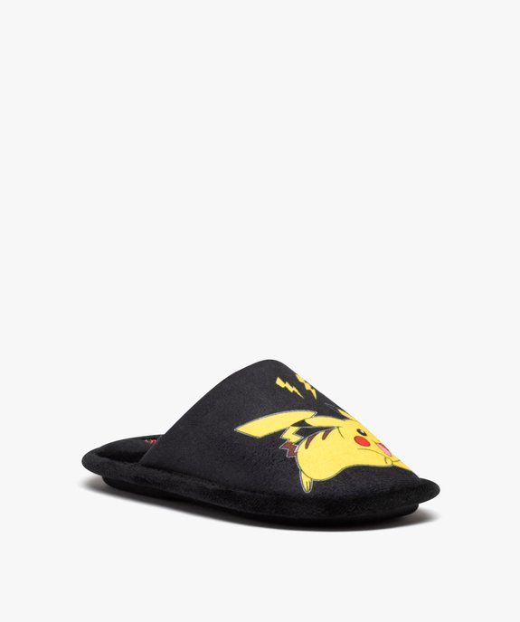 Chaussons garçon en velours à enfiler - Pokemon vue2 - POKEMON - GEMO