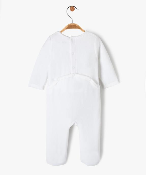 Pyjama dors-bien en velours avec message bébé vue3 - PREMIER PRIX BY GEMO - GEMO