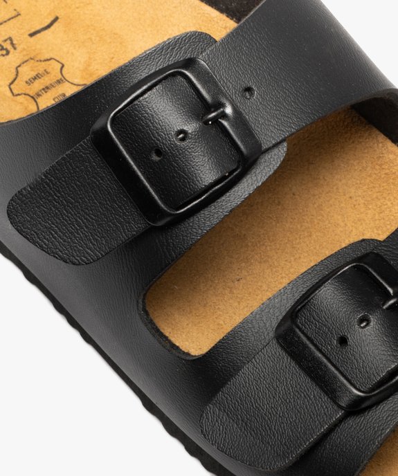 Mules semelle intérieure cuir à reliefs ergonomiques femme vue6 - FOLLOW ME G4G - GEMO
