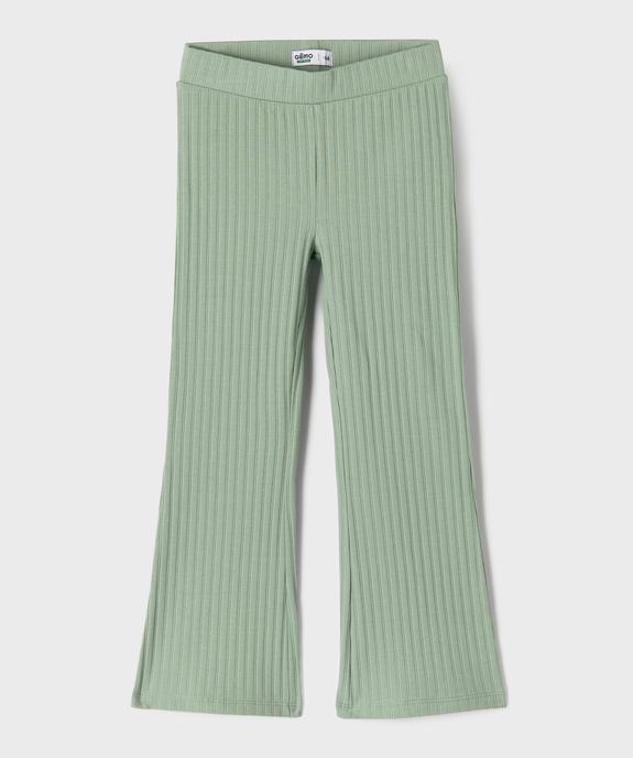 Legging flare en jersey côtelée fille vue1 - GEMO 4G FILLE - GEMO