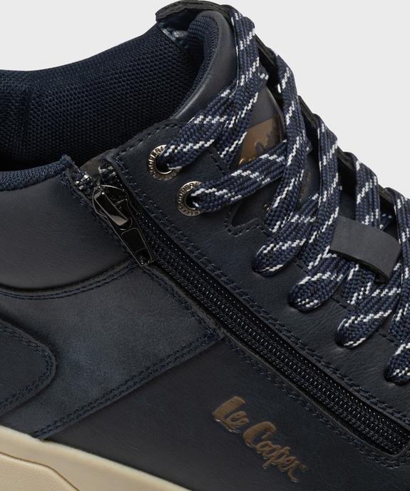 Baskets montantes avec lacets et zip homme - Lee Cooper vue7 - LEE COOPER - GEMO
