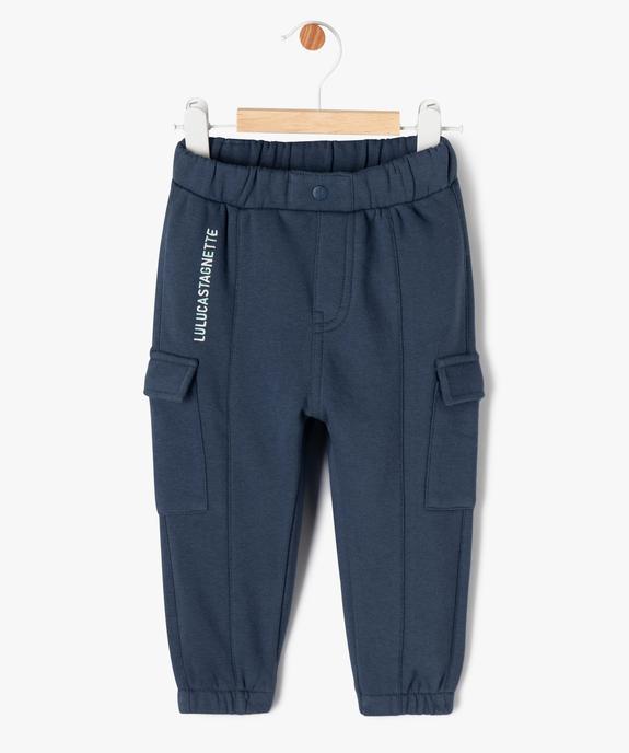Pantalon de jogging en maille molletonné bébé garçon - LuluCastagnette vue1 - LULUCASTAGNETTE - GEMO
