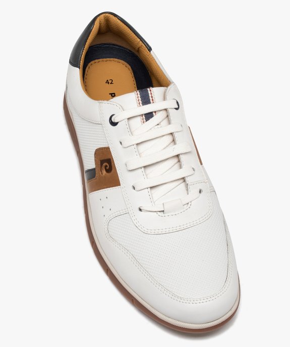 Baskets homme dessus en cuir uni – Pierre Cardin vue5 - PIERRE CARDIN D - GEMO