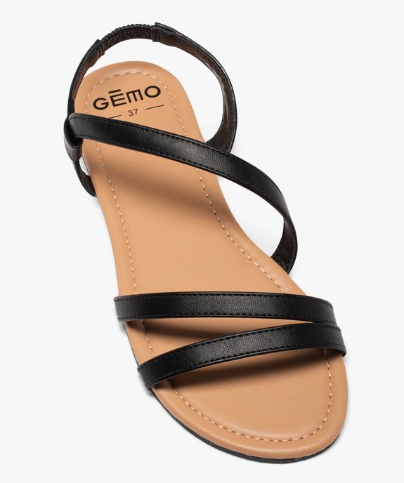 Sandales plates multibrides à enfiler femme vue5 - PREMIER PRIX BY GEMO - GEMO