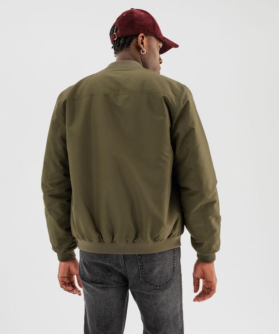 Blouson zippé style bombers homme vue3 - GEMO 4G HOMME - GEMO