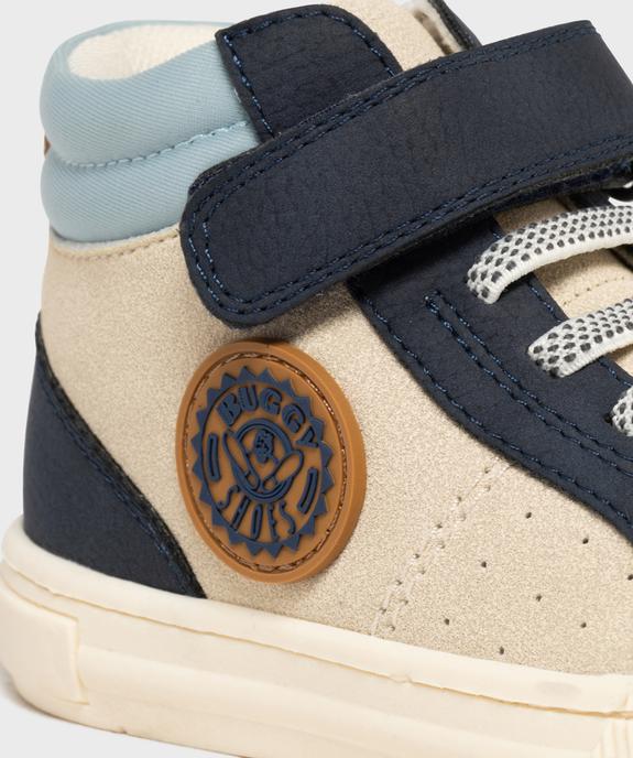 Baskets montantes à lacets élastiques et scratch garçon - BUGGY SHOES vue6 - BUGGY - GEMO