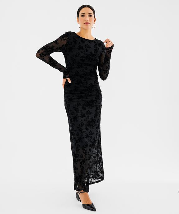 Robe longue ajustée femme vue4 - GEMO(FEMME PAP) - GEMO
