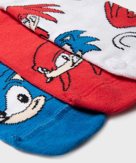 Chaussettes tige basse imprimées garçon (lot de 3) - Sonic vue2 - SONIC - GEMO