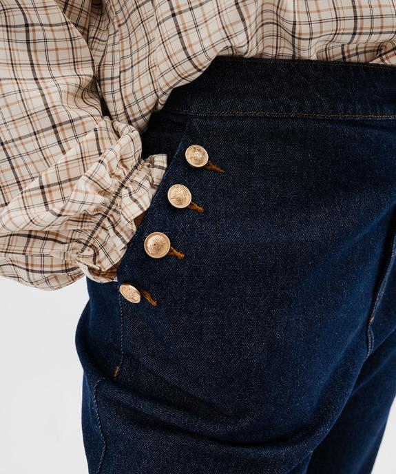 Jean flare à pont femme grande taille - LuluCastagnette vue2 - LULU CASTAGNETTE GEMO FOR GOOD - GEMO