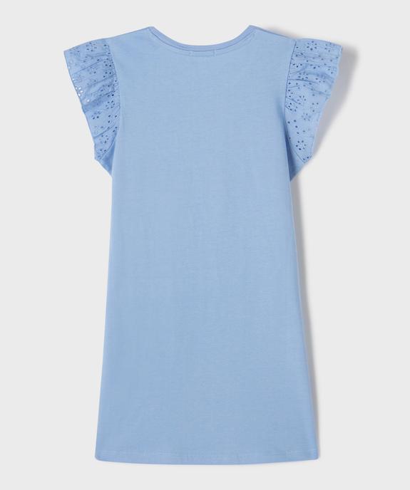 Chemise de nuit à manches volantées fille - LuluCastagnette vue3 - LULU CASTAGNETTE GEMO FOR GOOD - GEMO