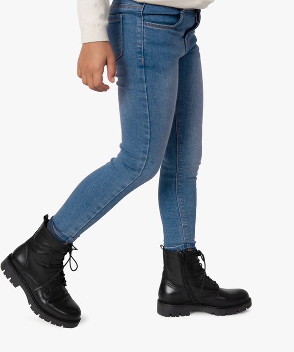 Jean fille coupe Skinny extensible vue1 - GEMO 4G FILLE - GEMO