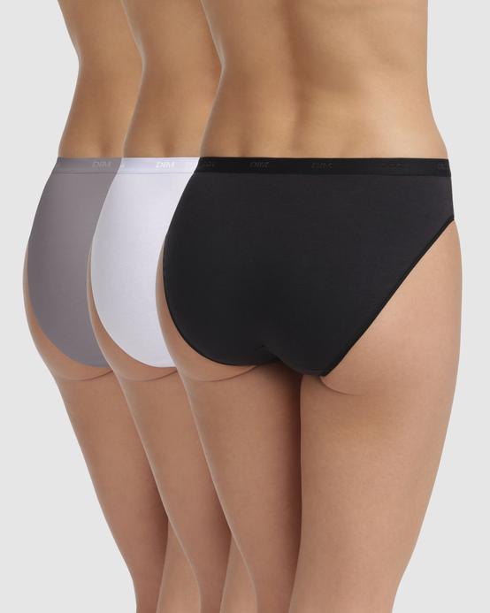 Lot de 3 culottes pour femme en coton - Dim vue3 - DIM - GEMO